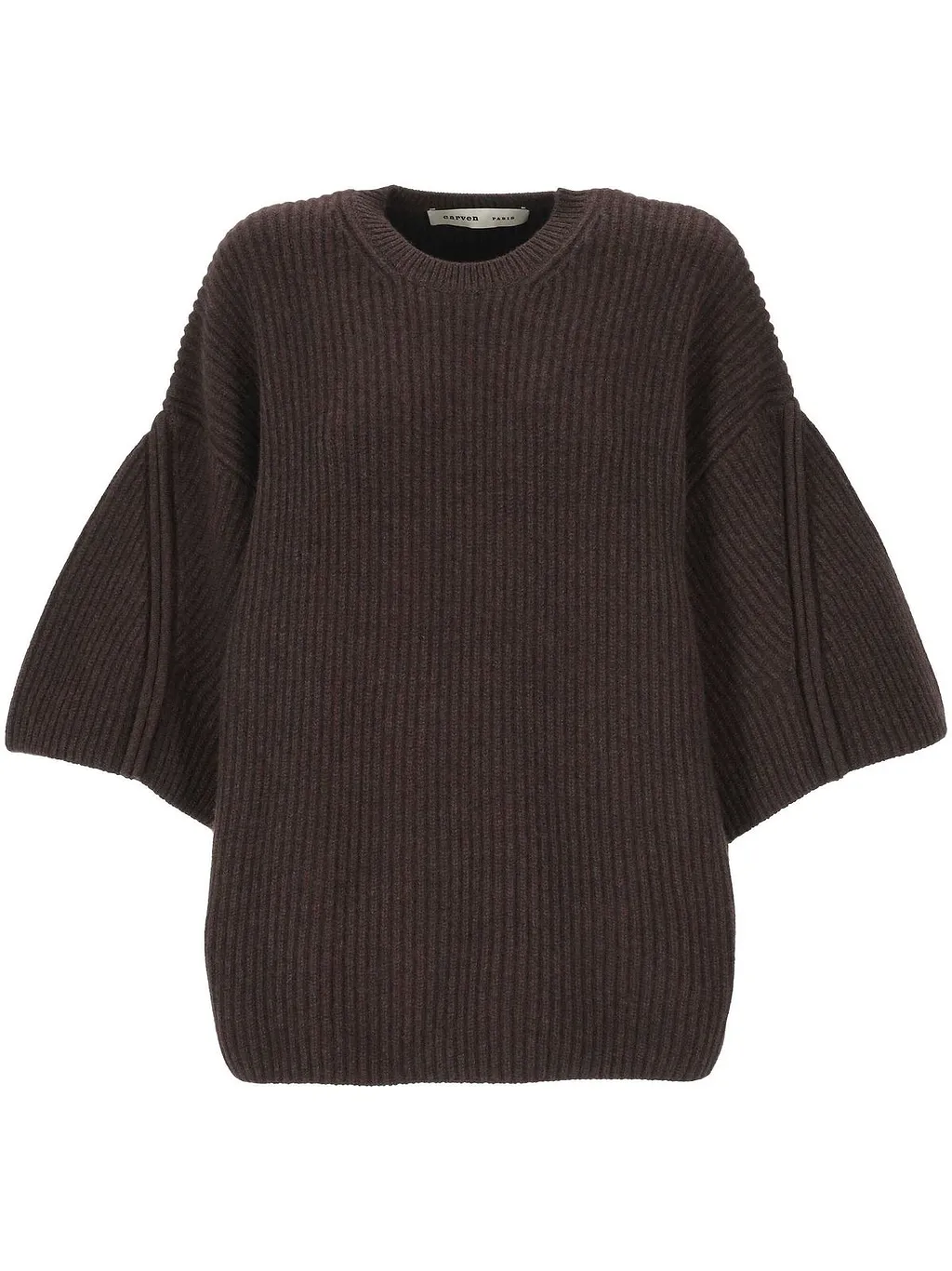 Carven Ribbed Knit Pullover