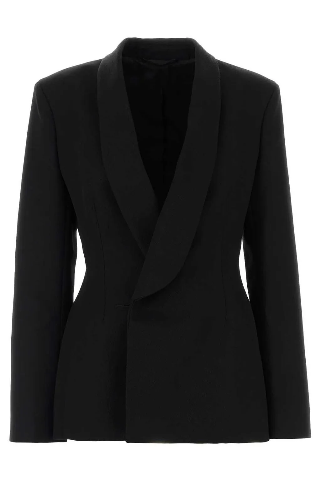 Carven Shawl Collar Fitted Blazer