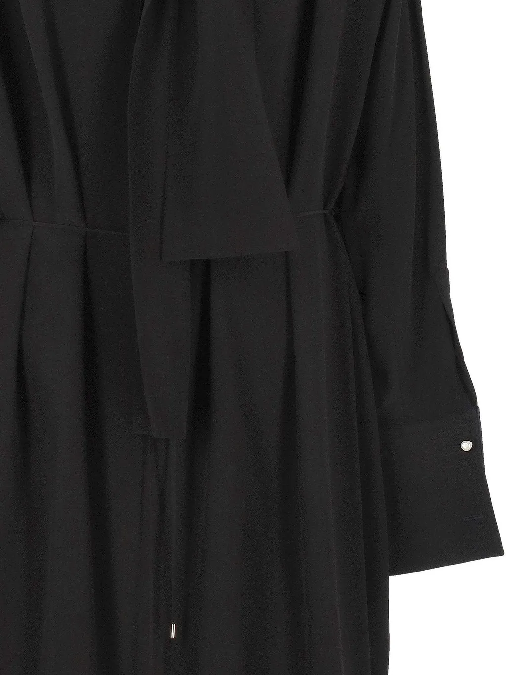 Carven Tie-Neck Pleated Dress