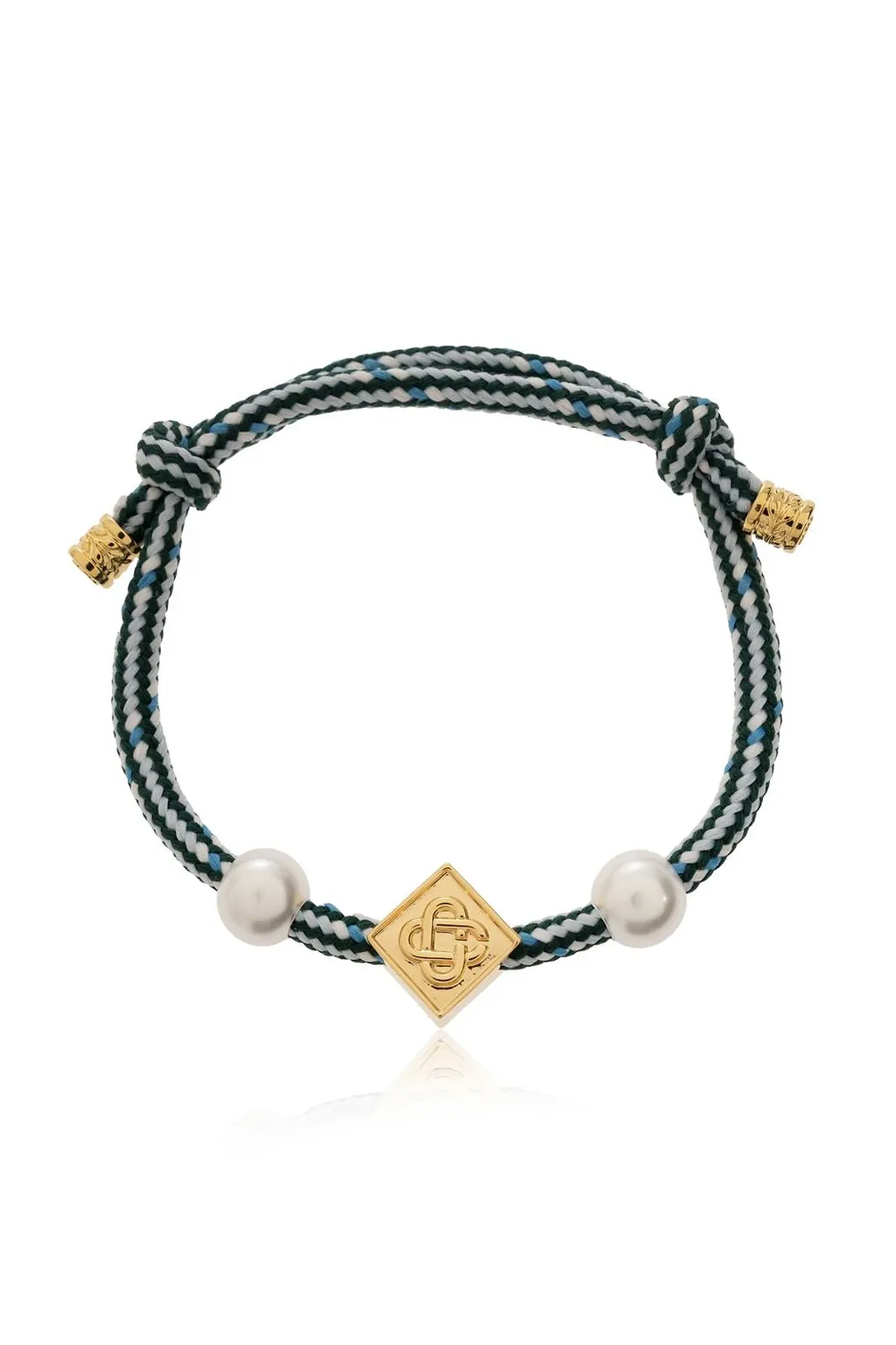 Casablanca Braided Cord Pearl Bracelet