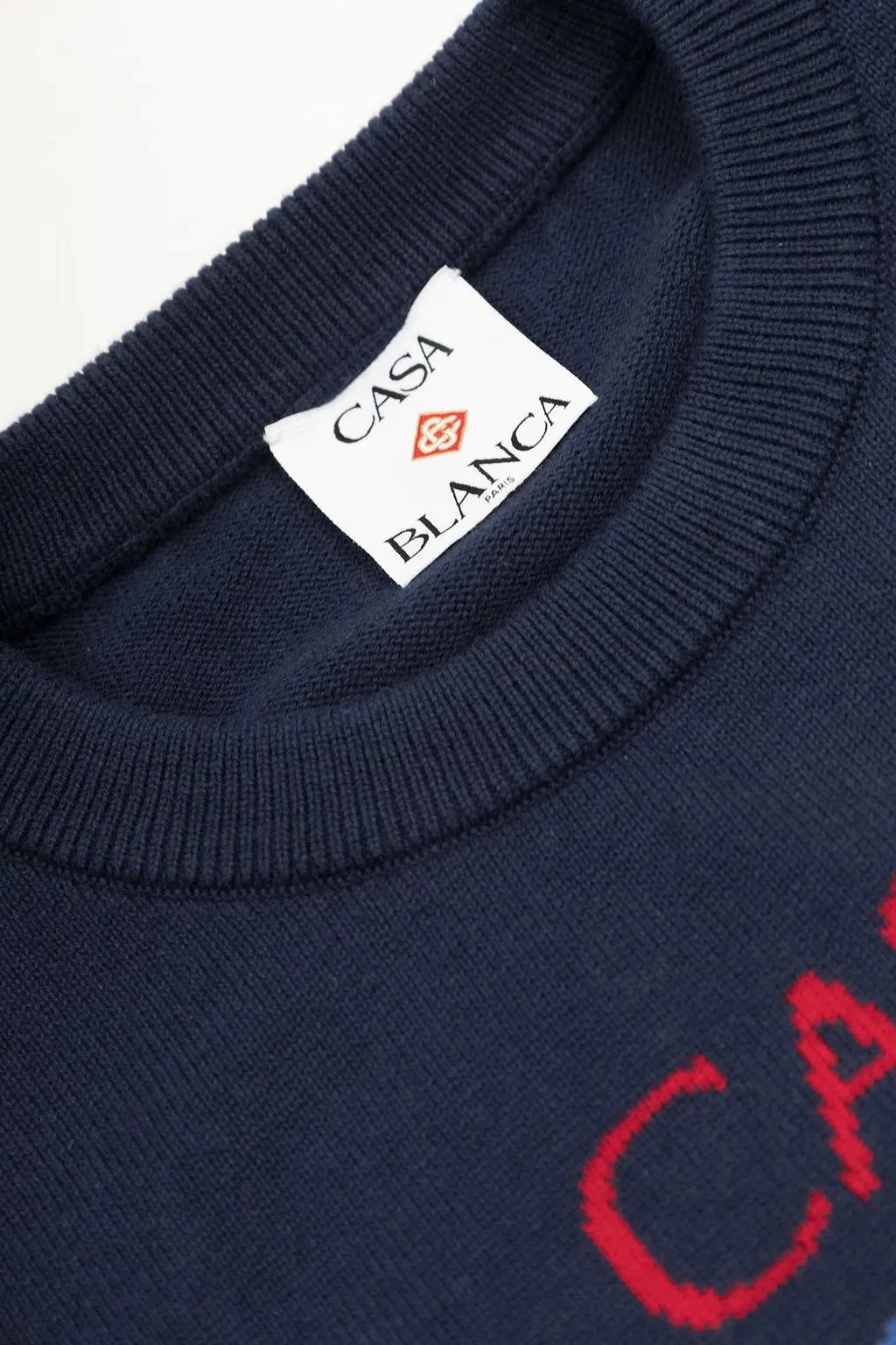 Casablanca Kids Graphic-Intarsia Crewneck Jumper