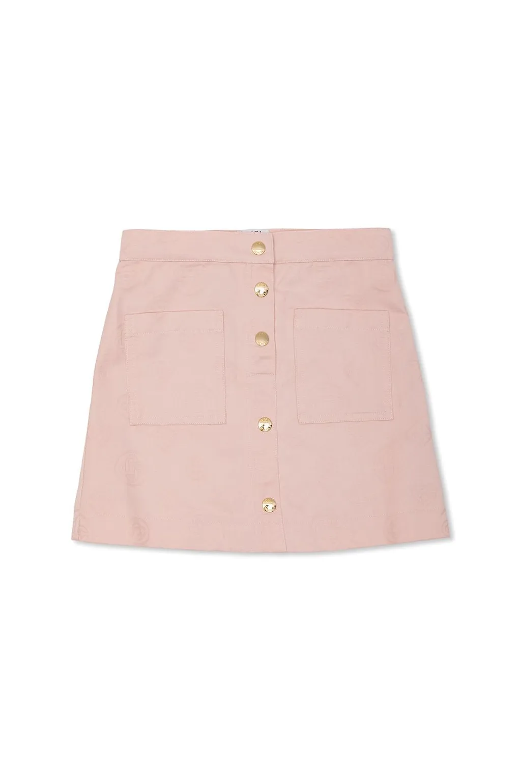 Logo Button Skirt