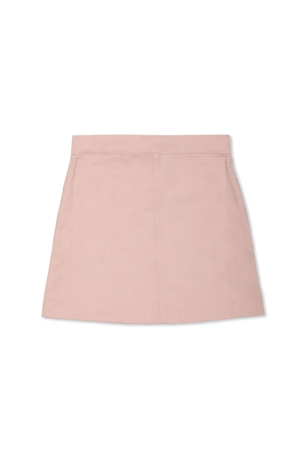 Logo Button Skirt
