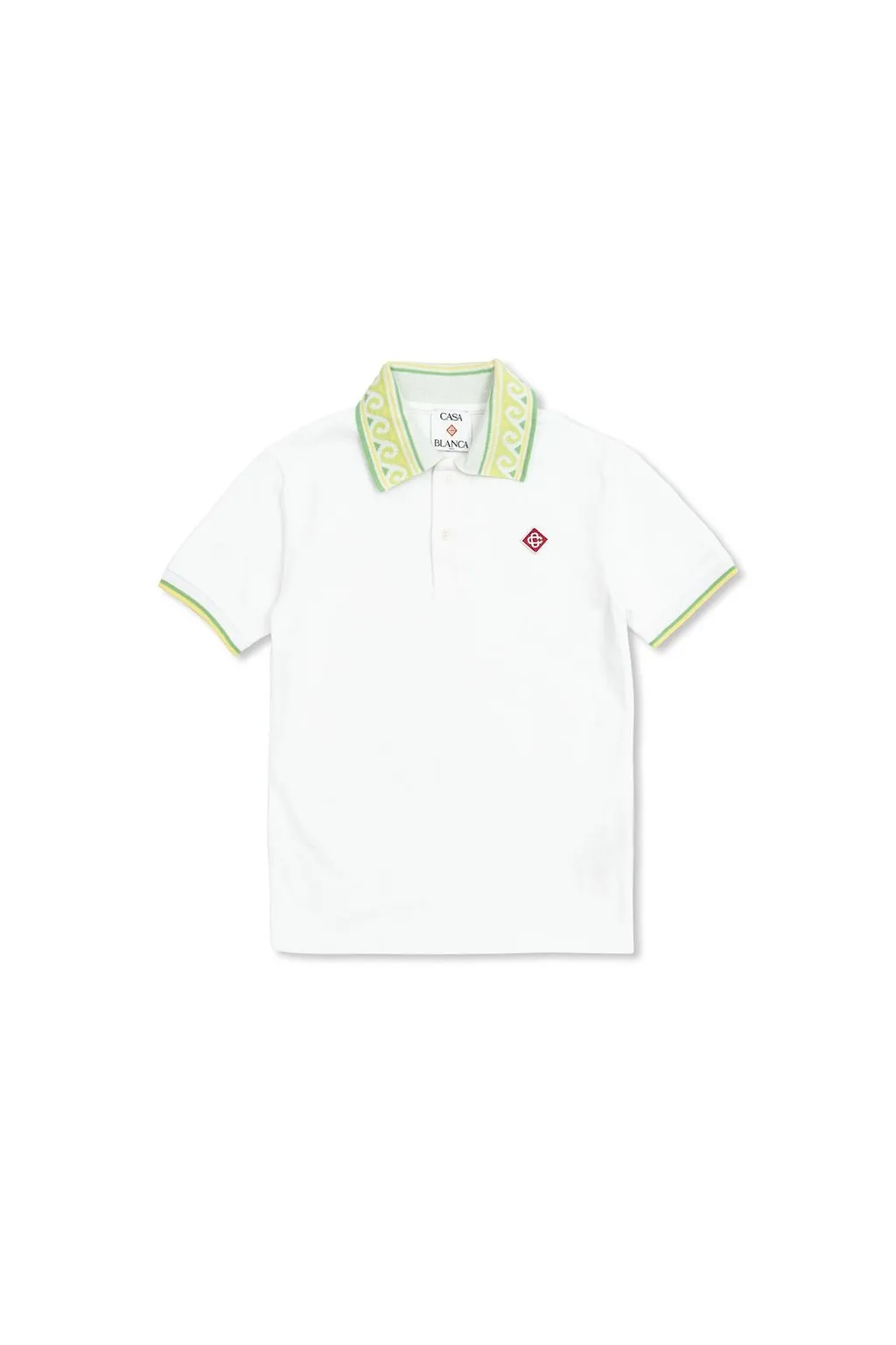 Casablanca Kids Logo Patch Short-Sleeved Polo Shirt
