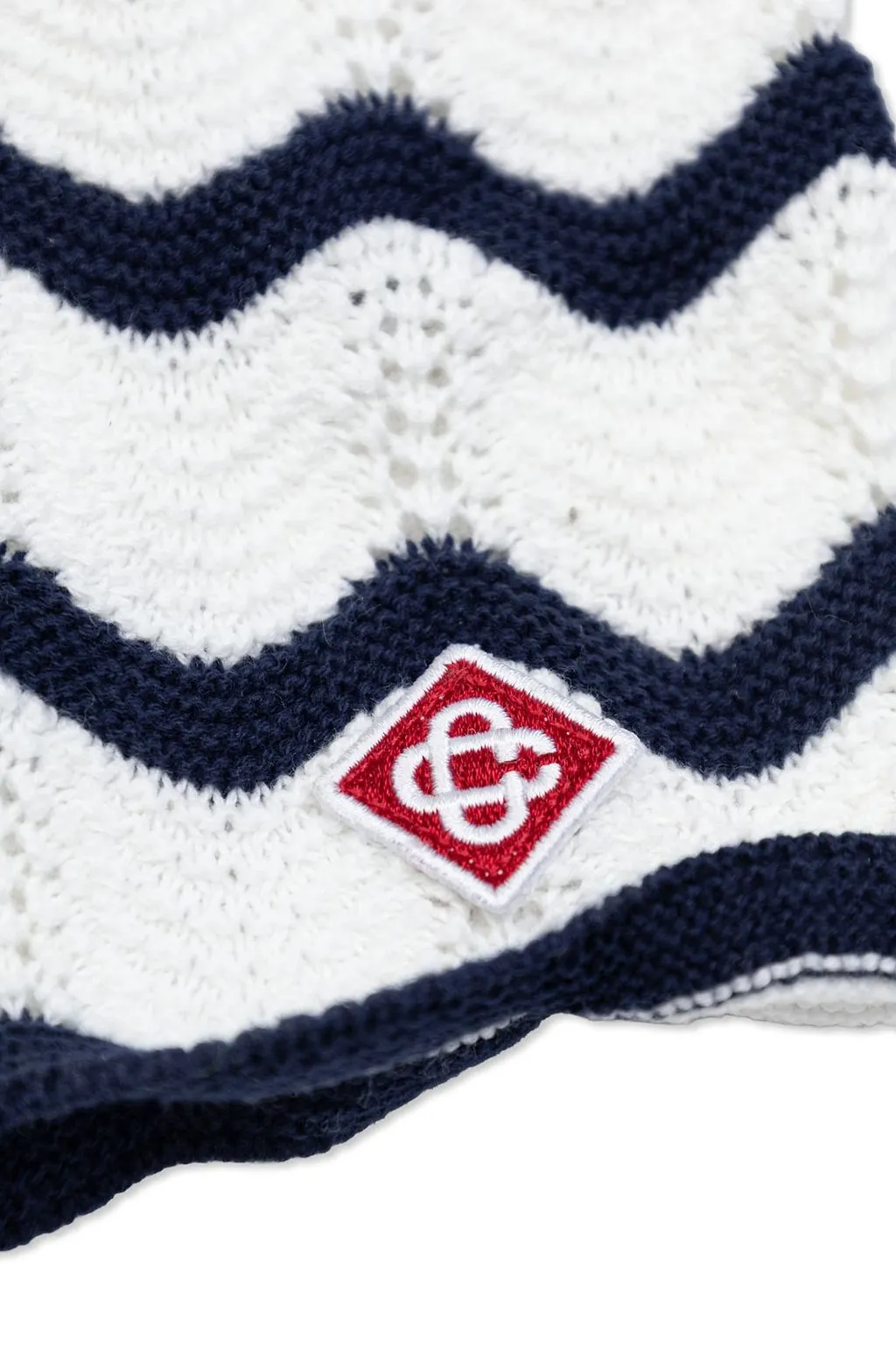 Casablanca Kids Logo Patch Wave Knitted Shorts