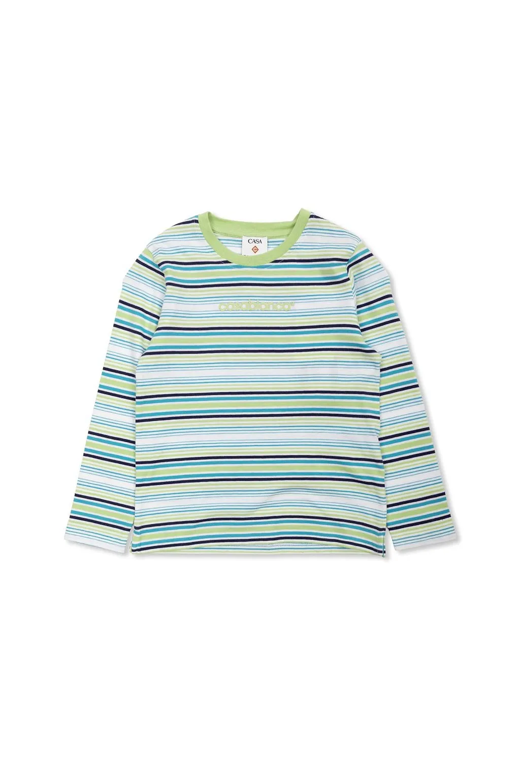Casablanca Kids Logo Stripe Long Sleeve T-Shirt