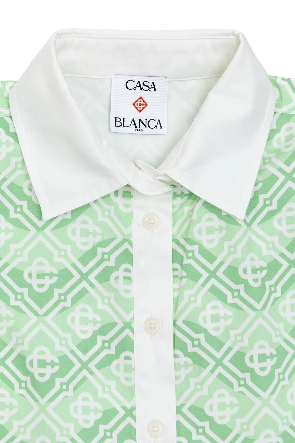 Casablanca Kids Monogram-Printed Sleeveless Shirt Dress