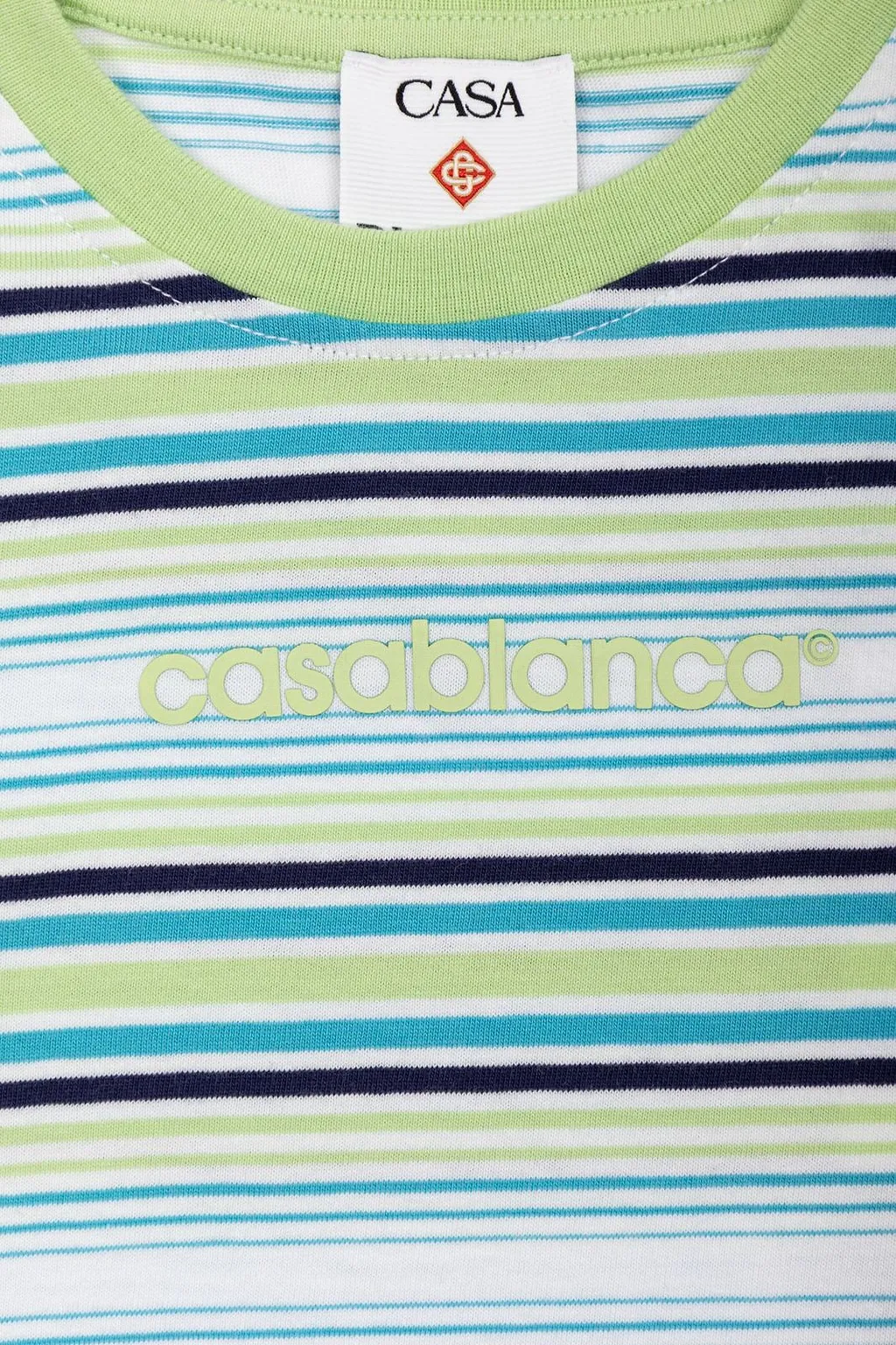 Casablanca Kids Logo Stripe Long Sleeve T-Shirt