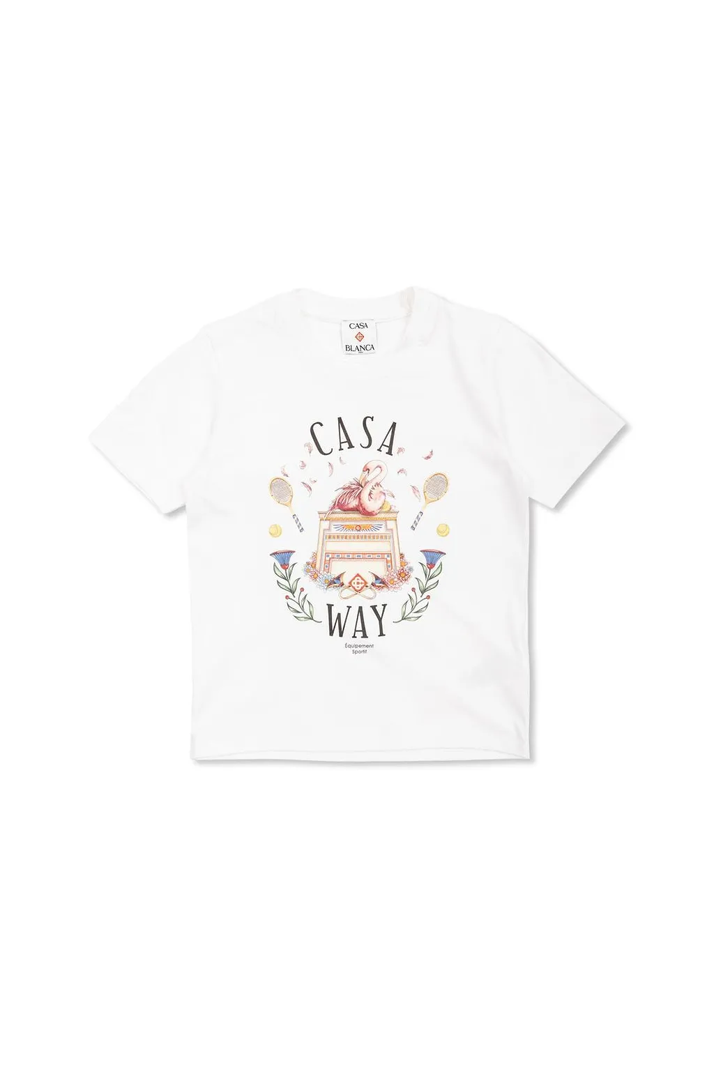 Casablanca Kids Short Sleeve Print T-Shirt