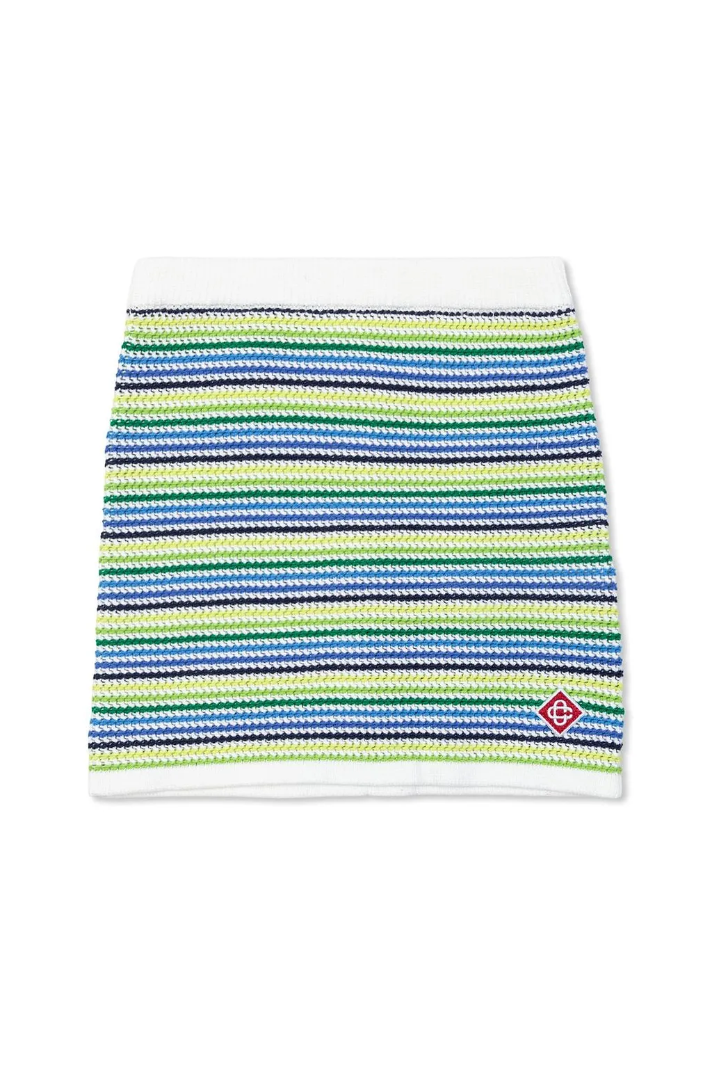 Casablanca Kids Striped Knitted Mini Skirt