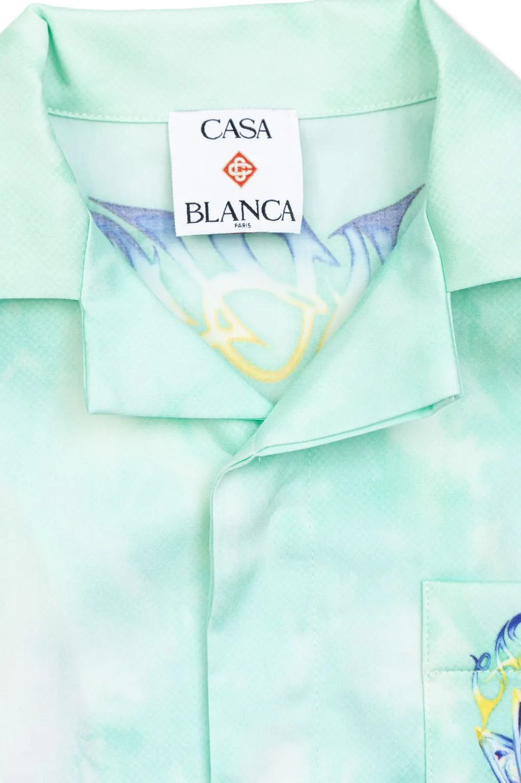 Casablanca Kids Tie-Dyed Short-Sleeved Shirt