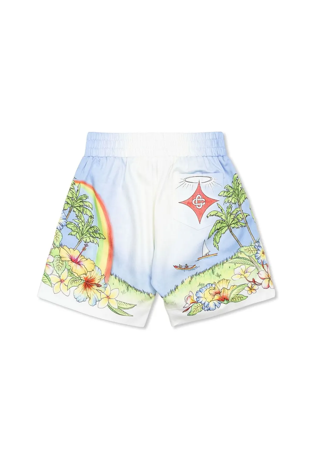 Casablanca Kids Tropical Printed Shorts