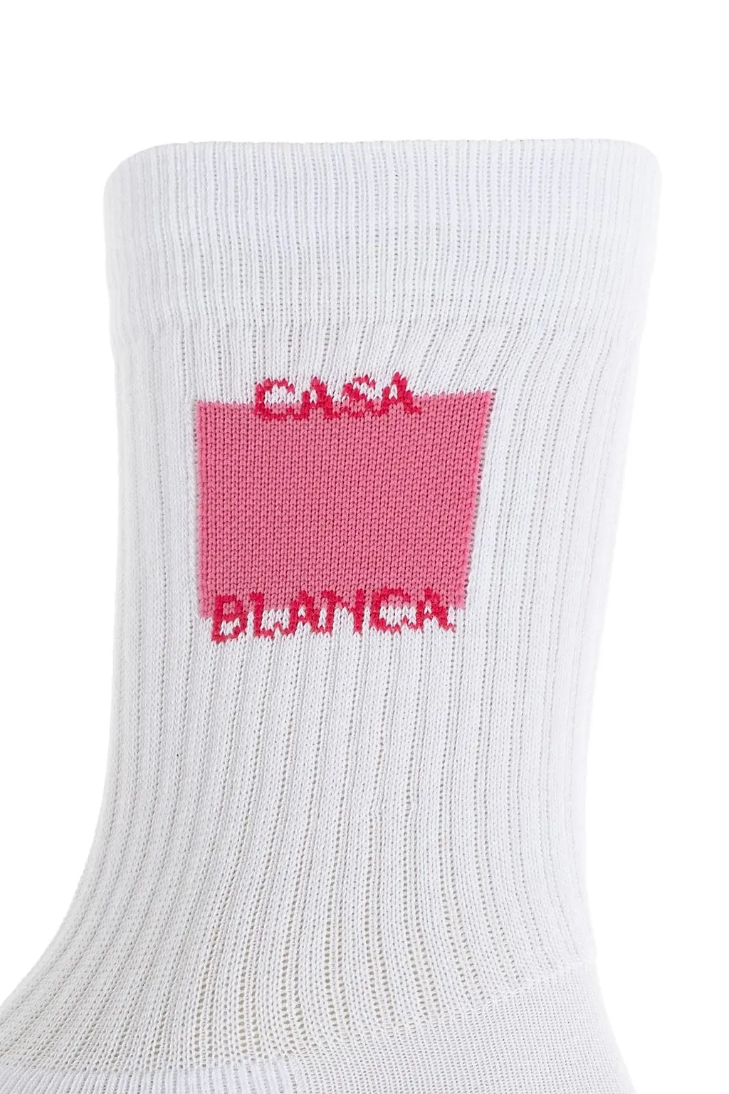 Logo Intarsia-Knit Socks