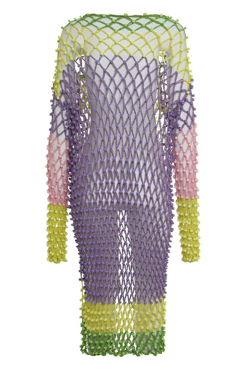 Celia B Long Openwork Knit Cardigan