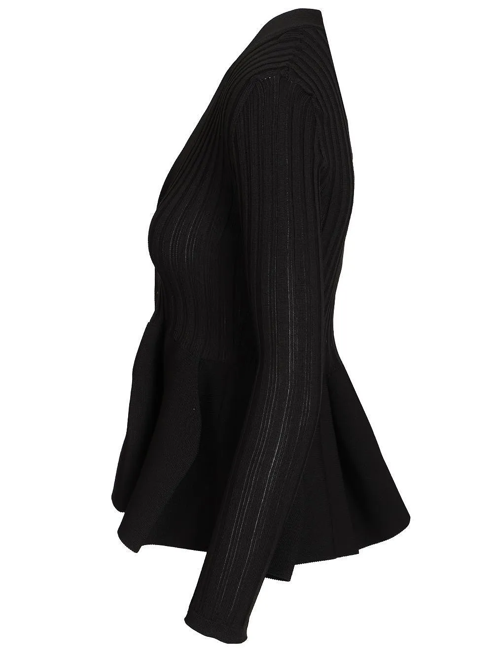 Pottery Peplum Knit Cardigan