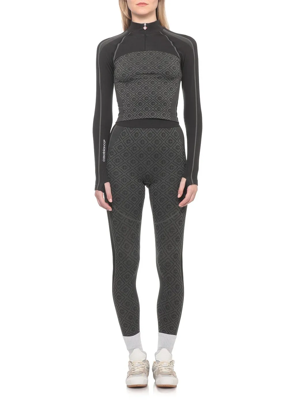 Casablanca Monogram Zip Performance Top