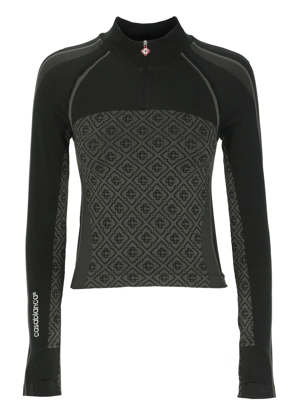 Casablanca Monogram Zip Performance Top