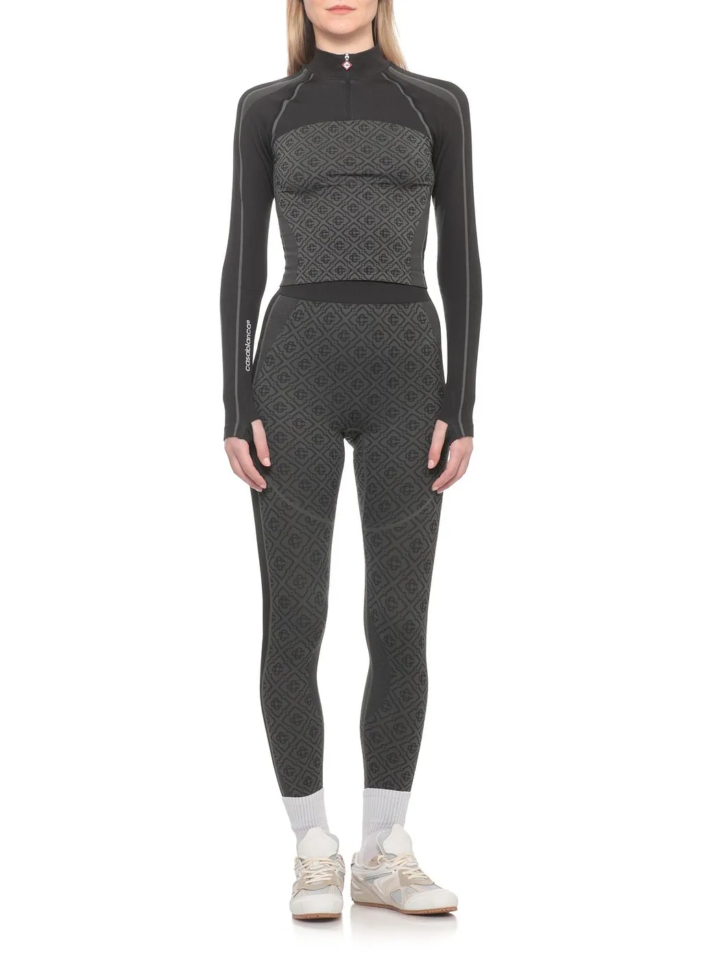 Casablanca Monogram Zip Performance Top