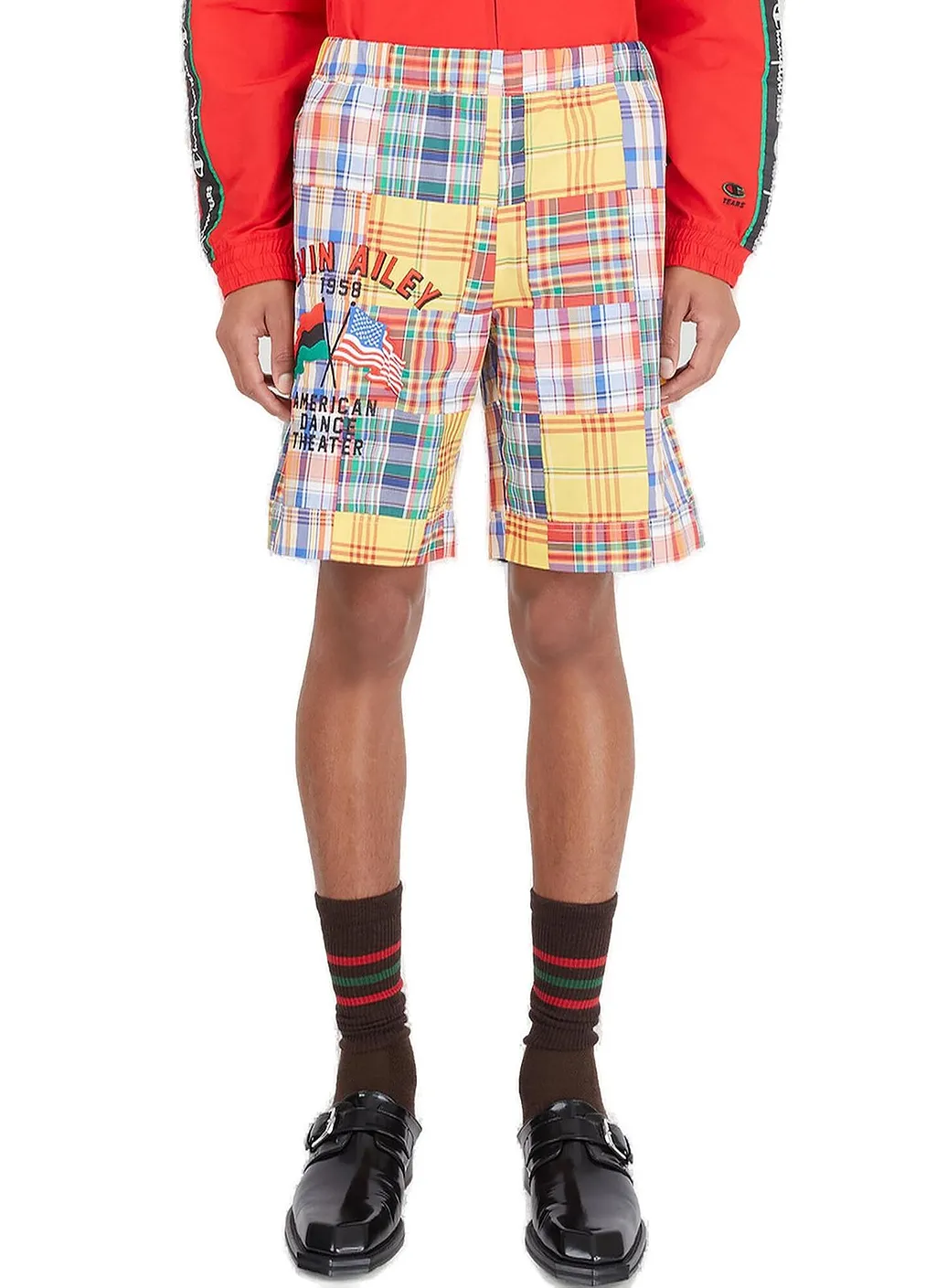 Champion Tears Checked Twill Bermuda Shorts