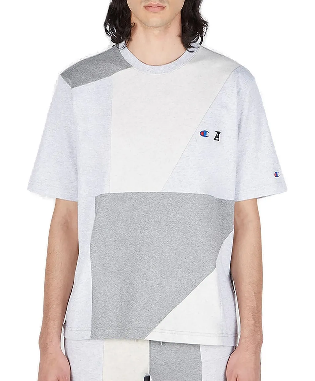 Champion X Anrealage Contrast Panelled Crewneck T-Shirt