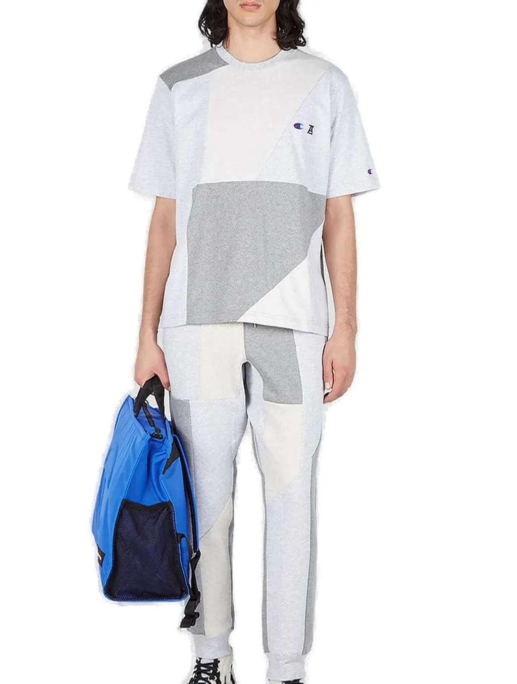 Champion X Anrealage Contrast Panelled Crewneck T-Shirt