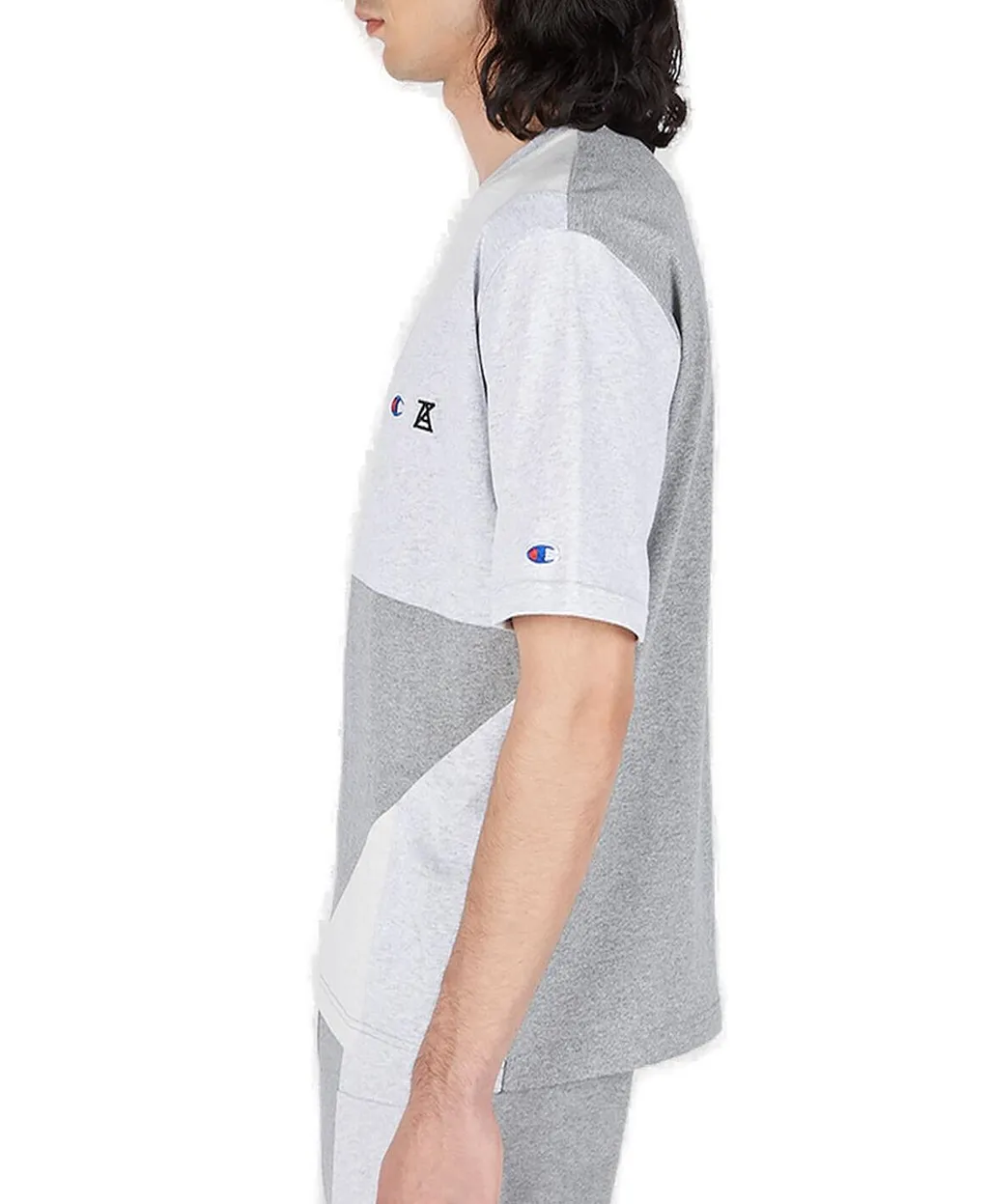 Champion X Anrealage Contrast Panelled Crewneck T-Shirt