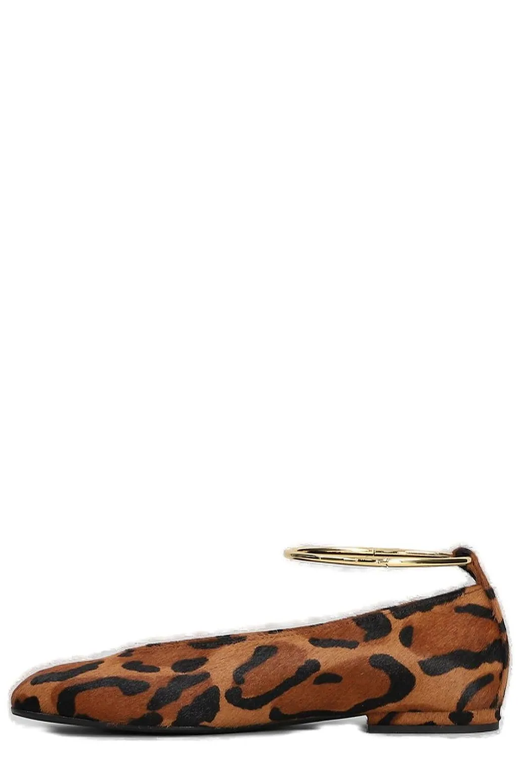 Chantal Anklet-Strap Round-Toe Ballet Flats