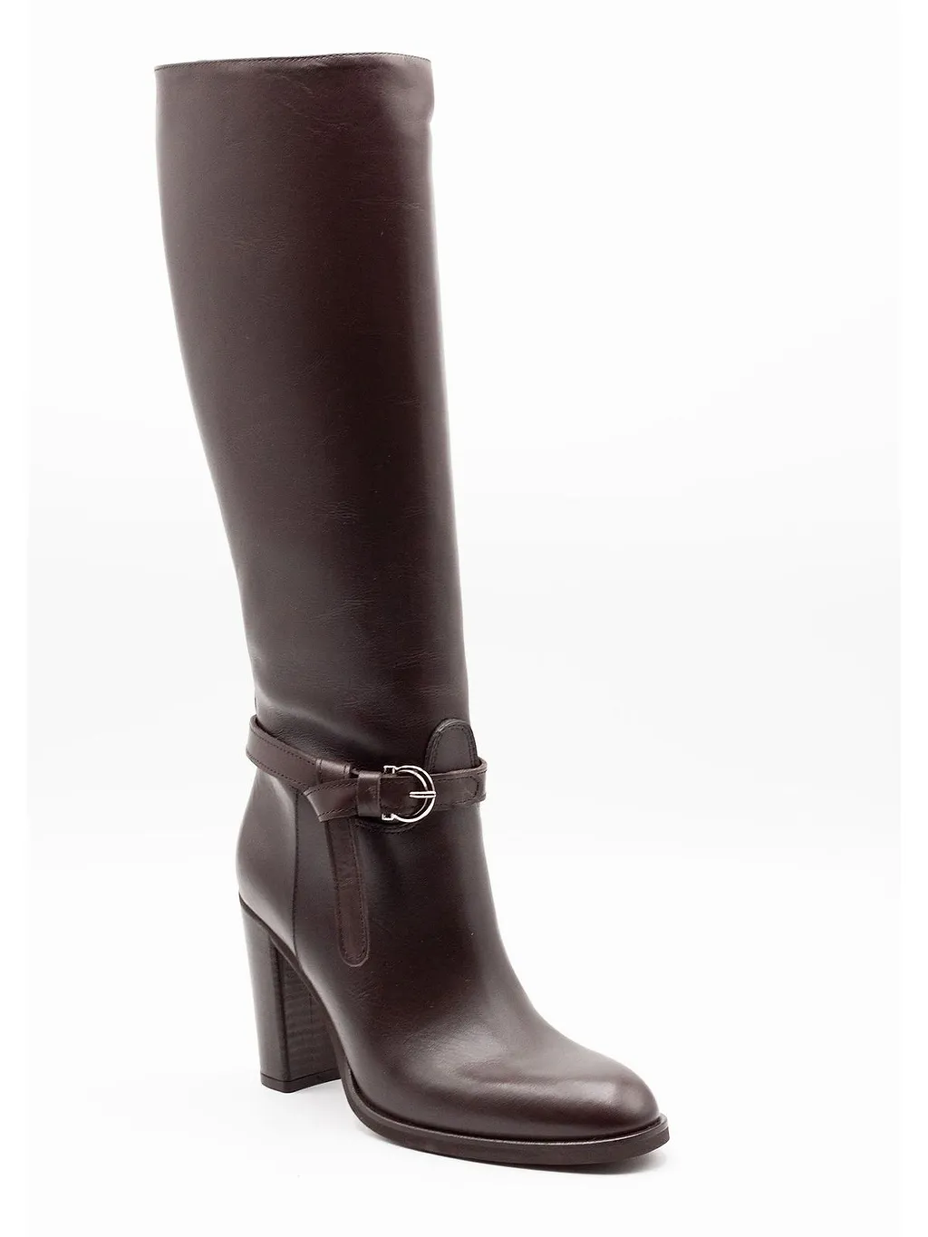 Chantal Buckle Knee-High Boots