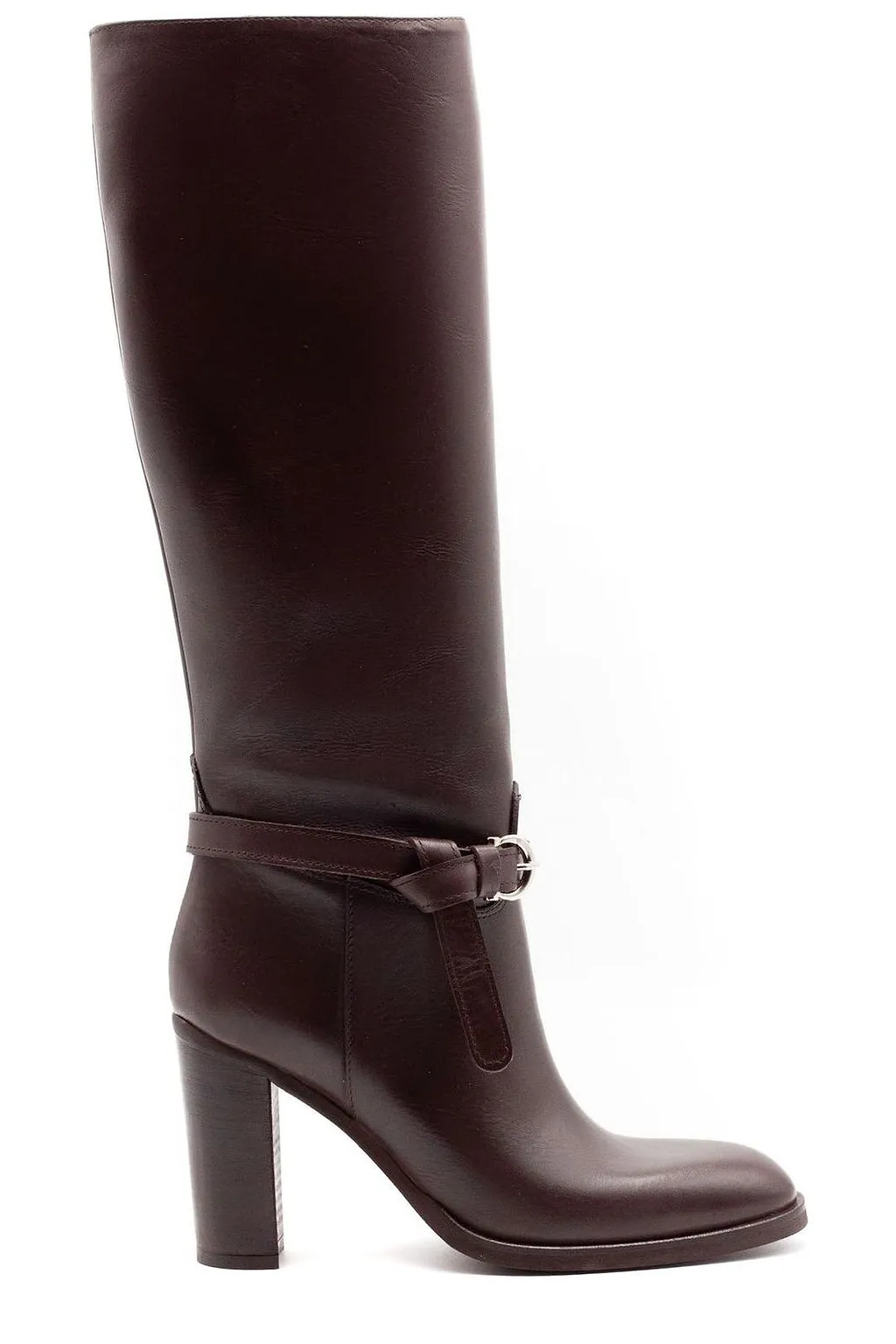 Chantal Buckle Knee-High Boots