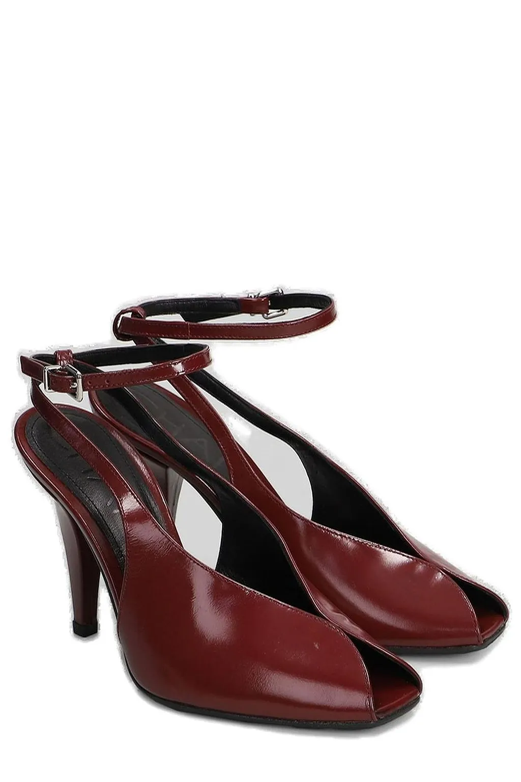 Chantal Peep-Toe Ankle-Strap Pumps