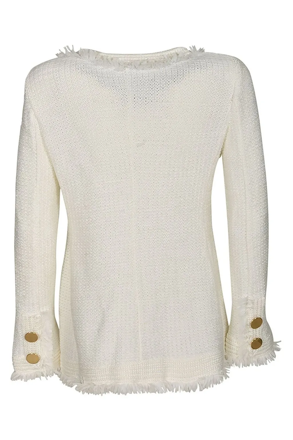 Charlott Frayed Buttoned Jacket