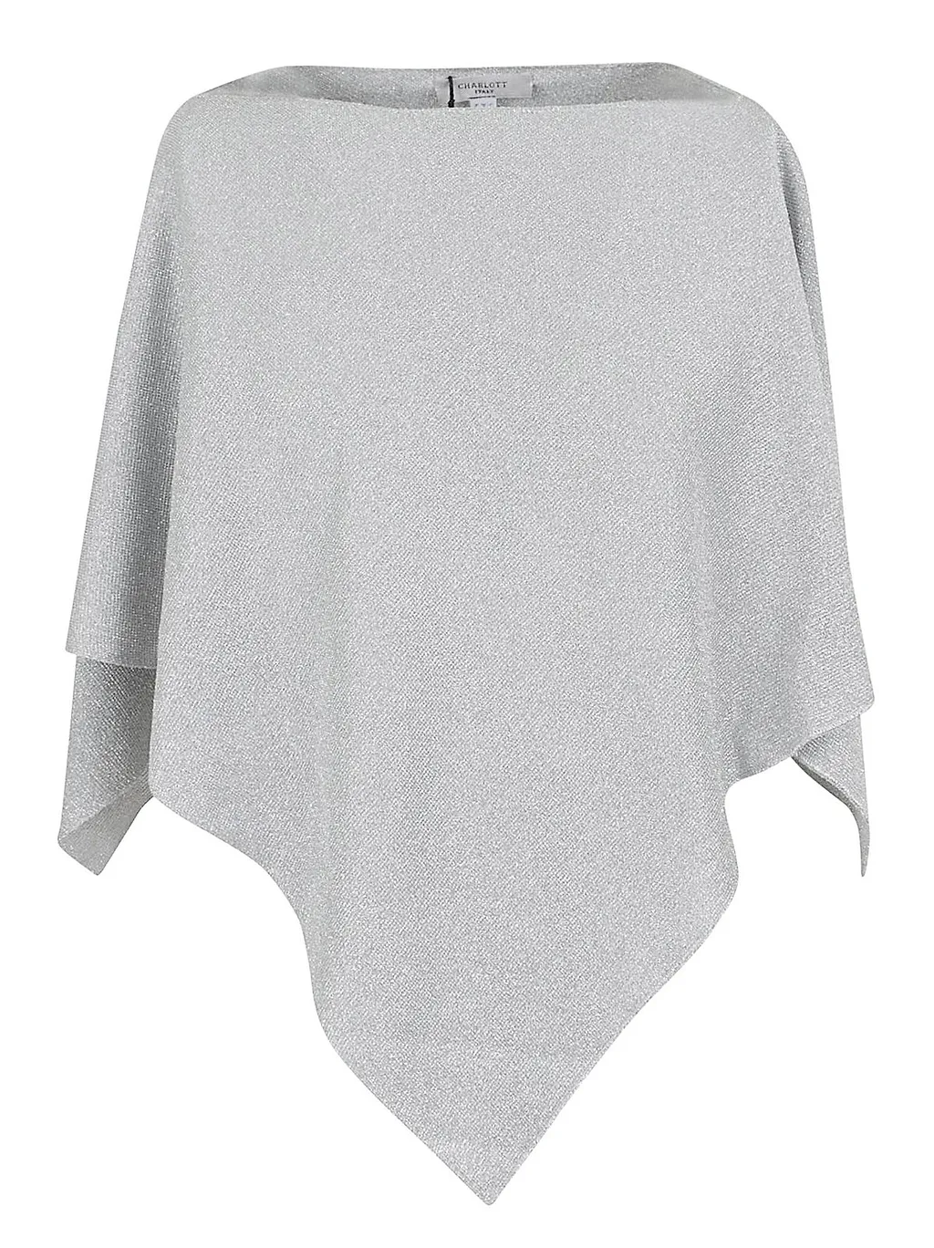 Charlott Lurex Knit Poncho