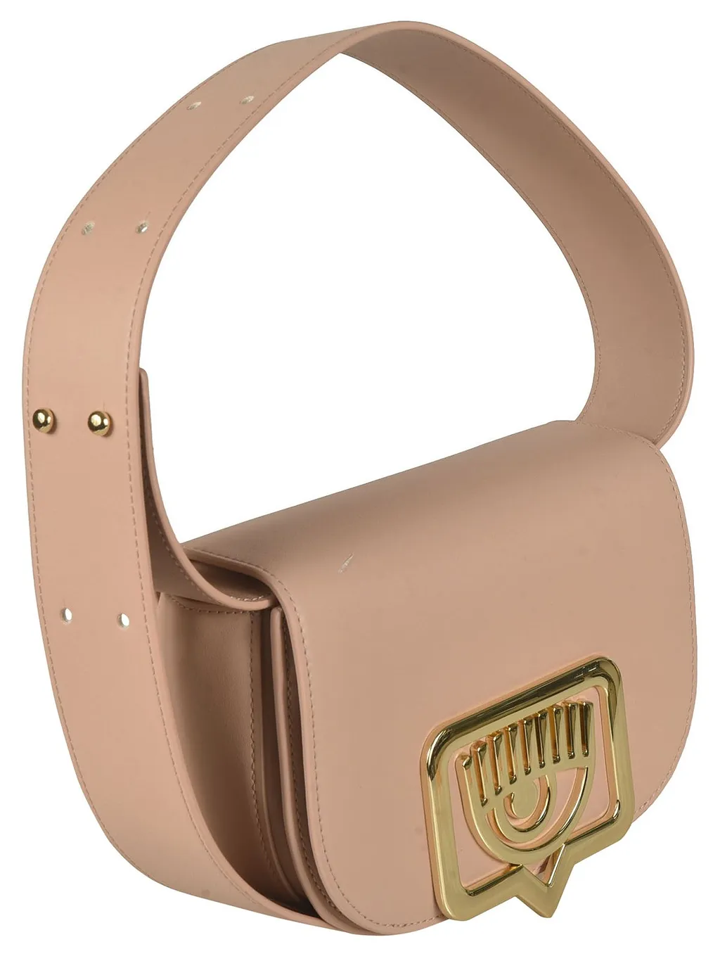 Chiara Ferragni Eyelike Motif Foldover Top Shoulder Bag