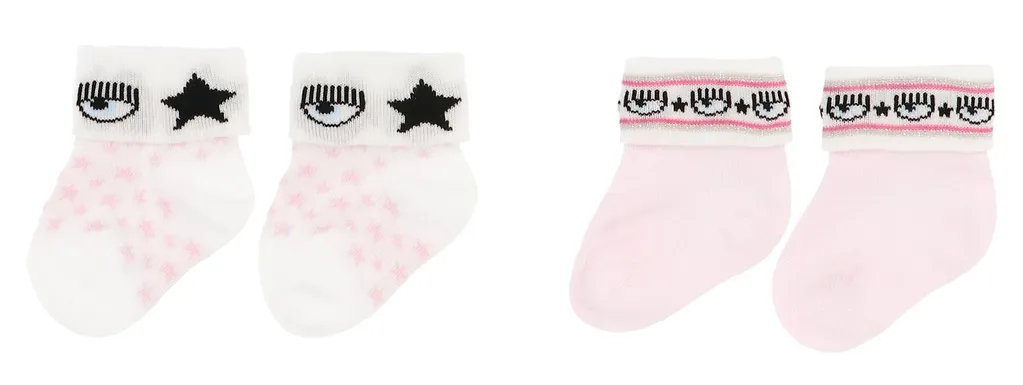 Chiara Ferragni Kids Logo Intarsia Socks