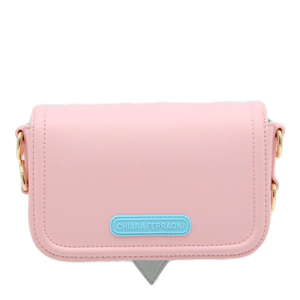 Logo Patch Chain-Linked Shoulder Bag
