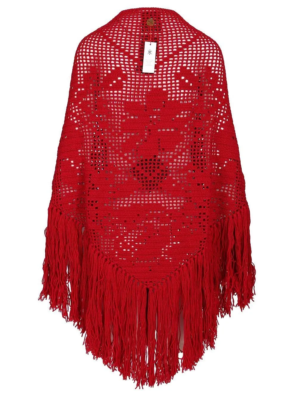 Fringed Openwork Shawl