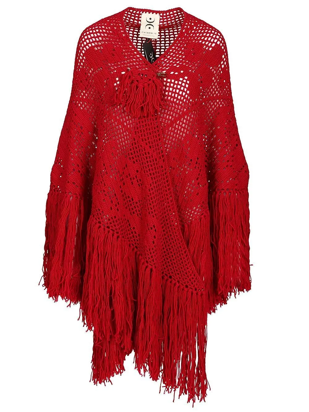 Fringed Openwork Shawl
