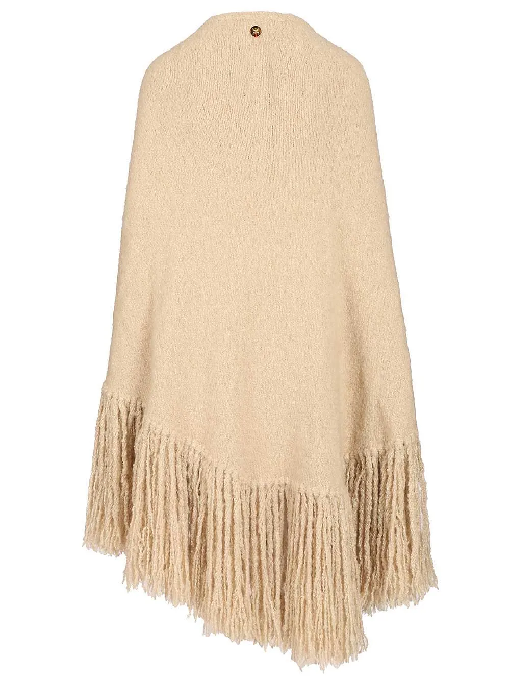 Chiara Is Fringed Openwork Shawl