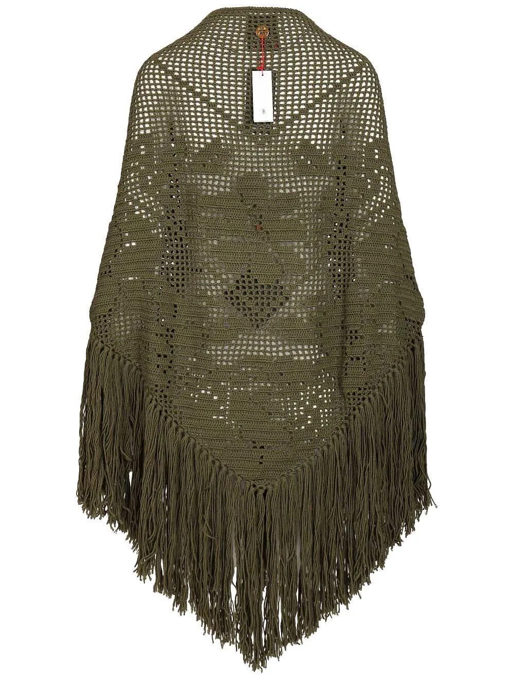 Fringed Openwork Shawl