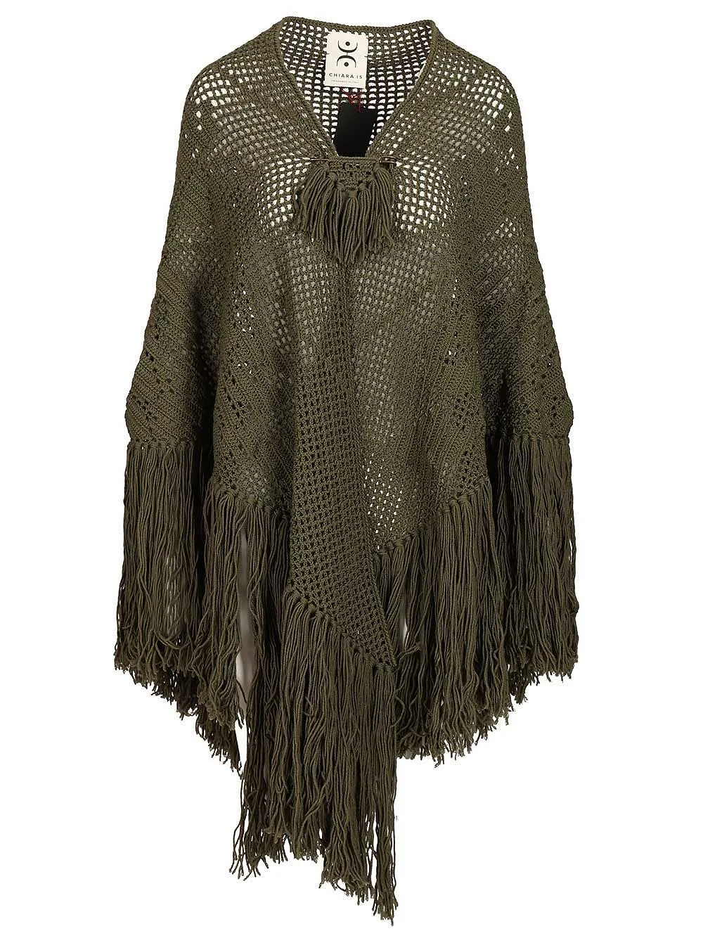 Fringed Openwork Shawl