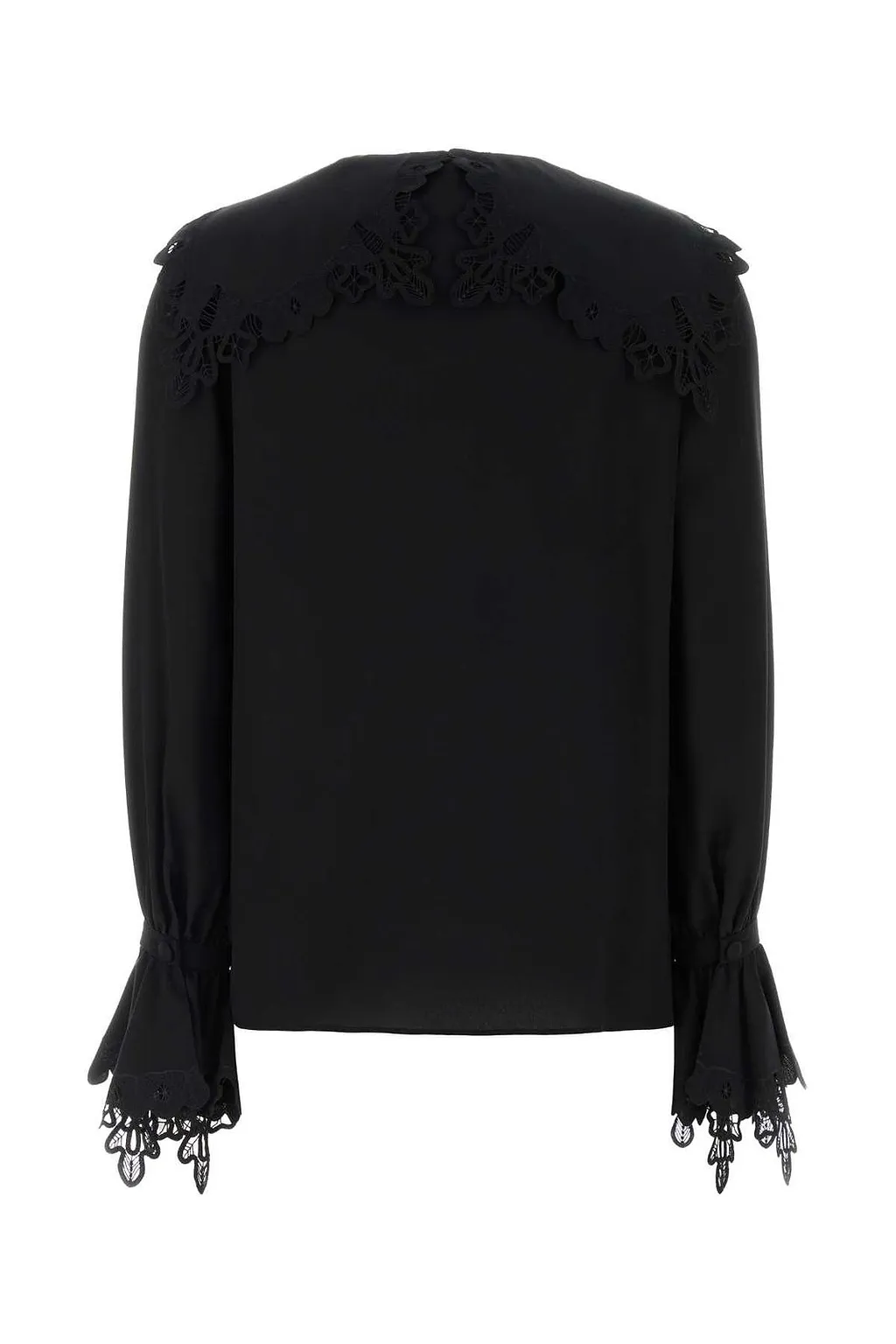Chloé Fluid Lace Detailed Blouse