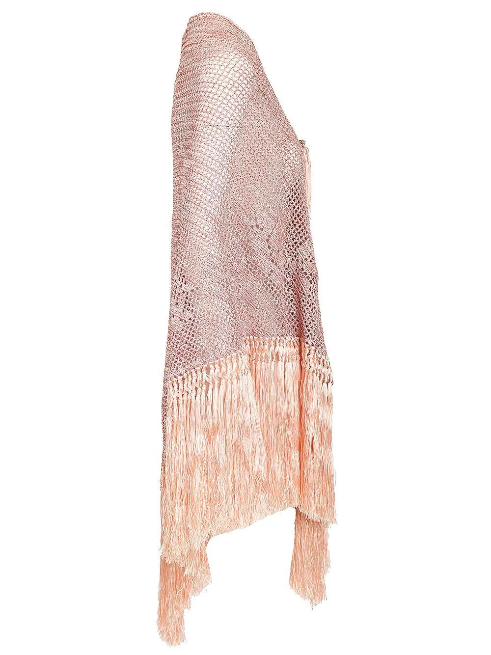 Fringed Openwork Shawl