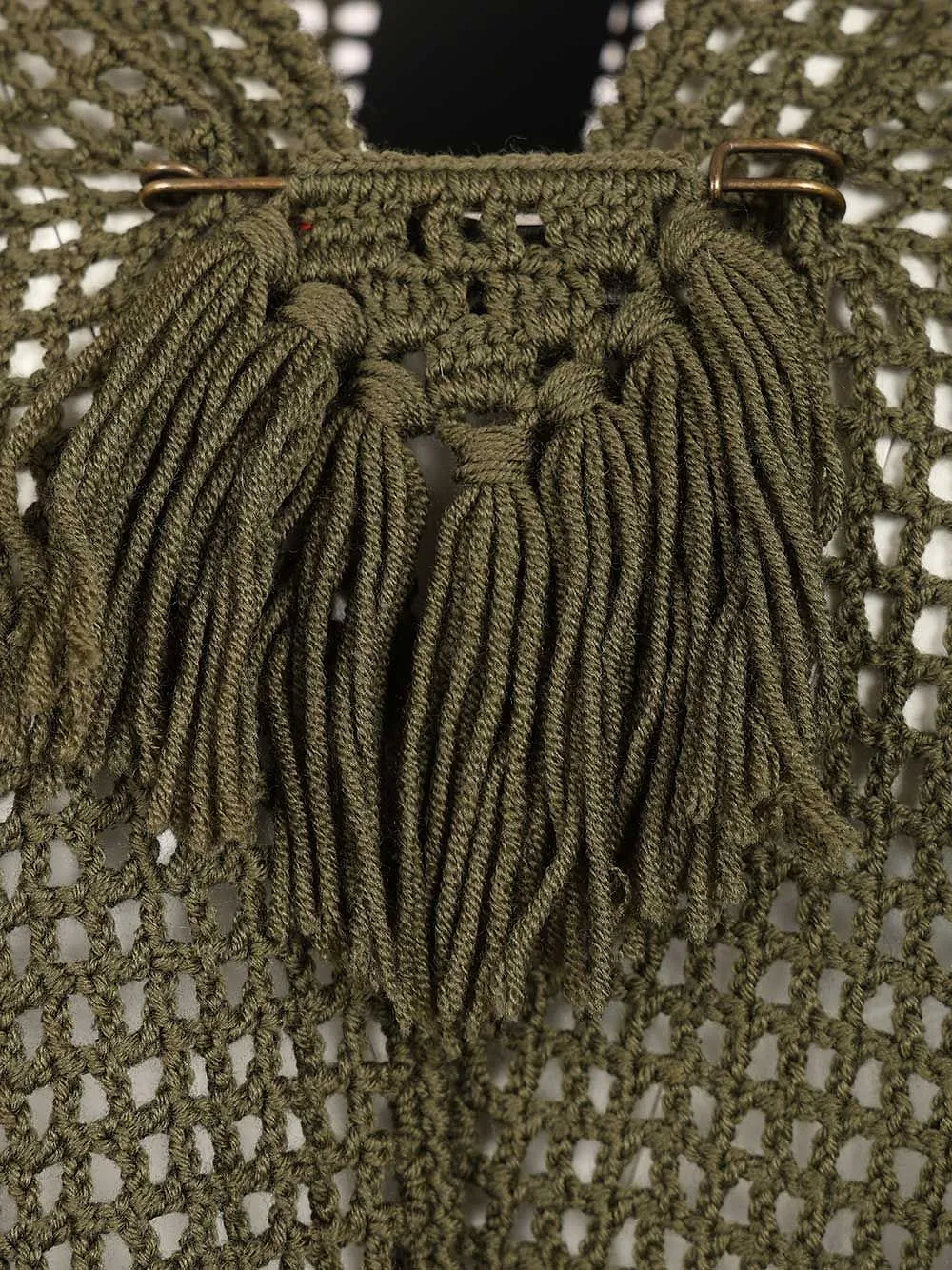 Fringed Openwork Shawl