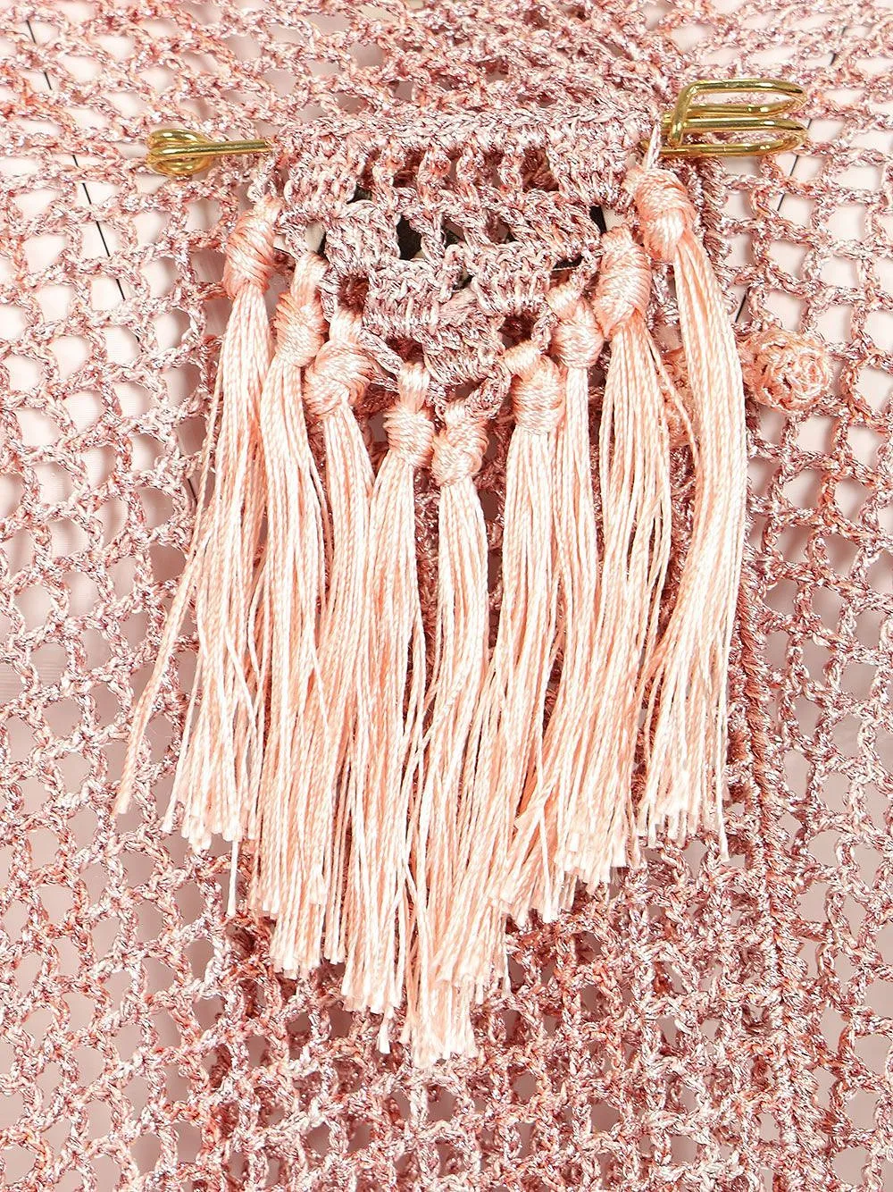 Fringed Openwork Shawl