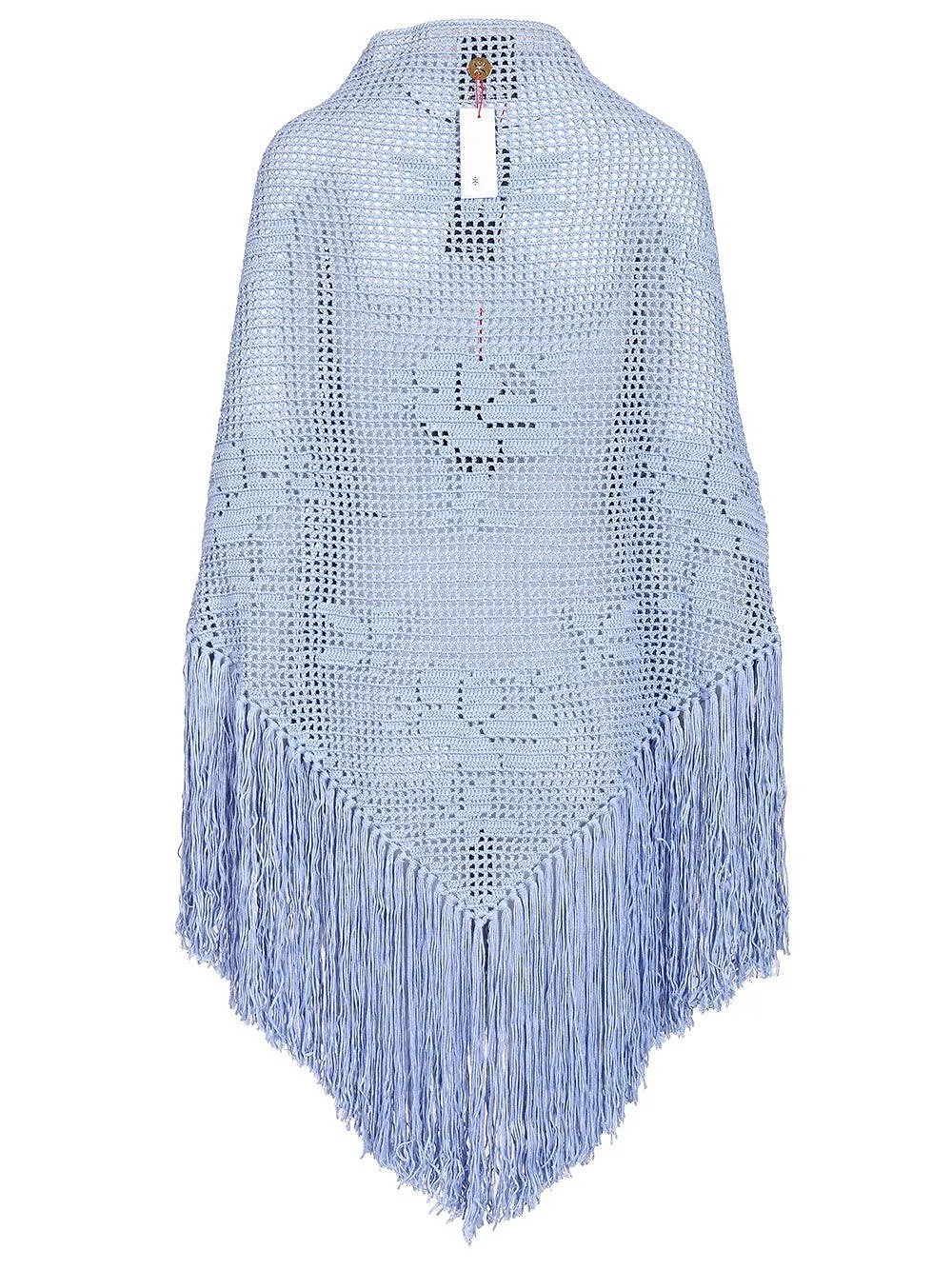 Chiara Is Fringed Openwork Shawl