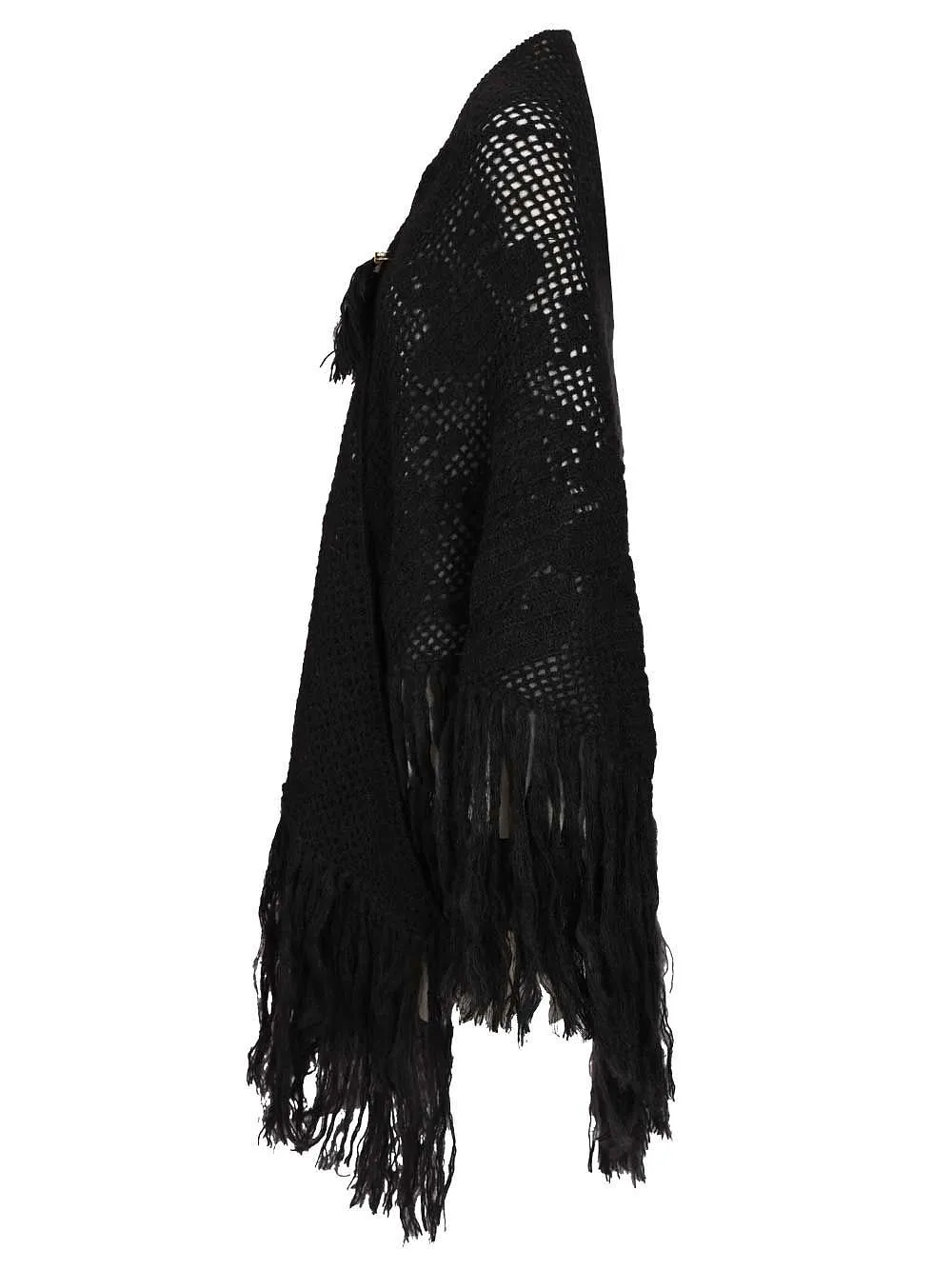 Fringed Openwork Shawl