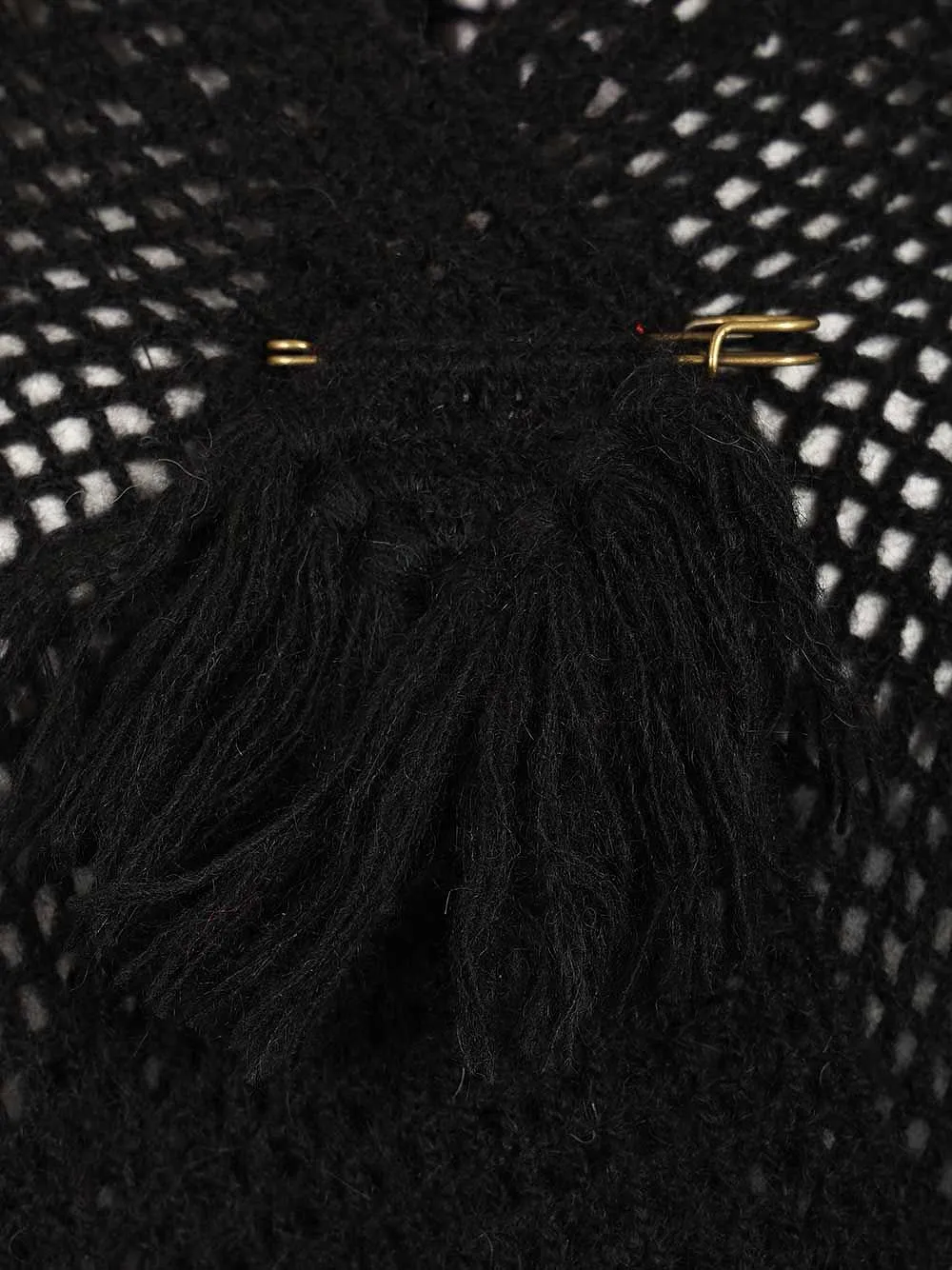 Fringed Openwork Shawl