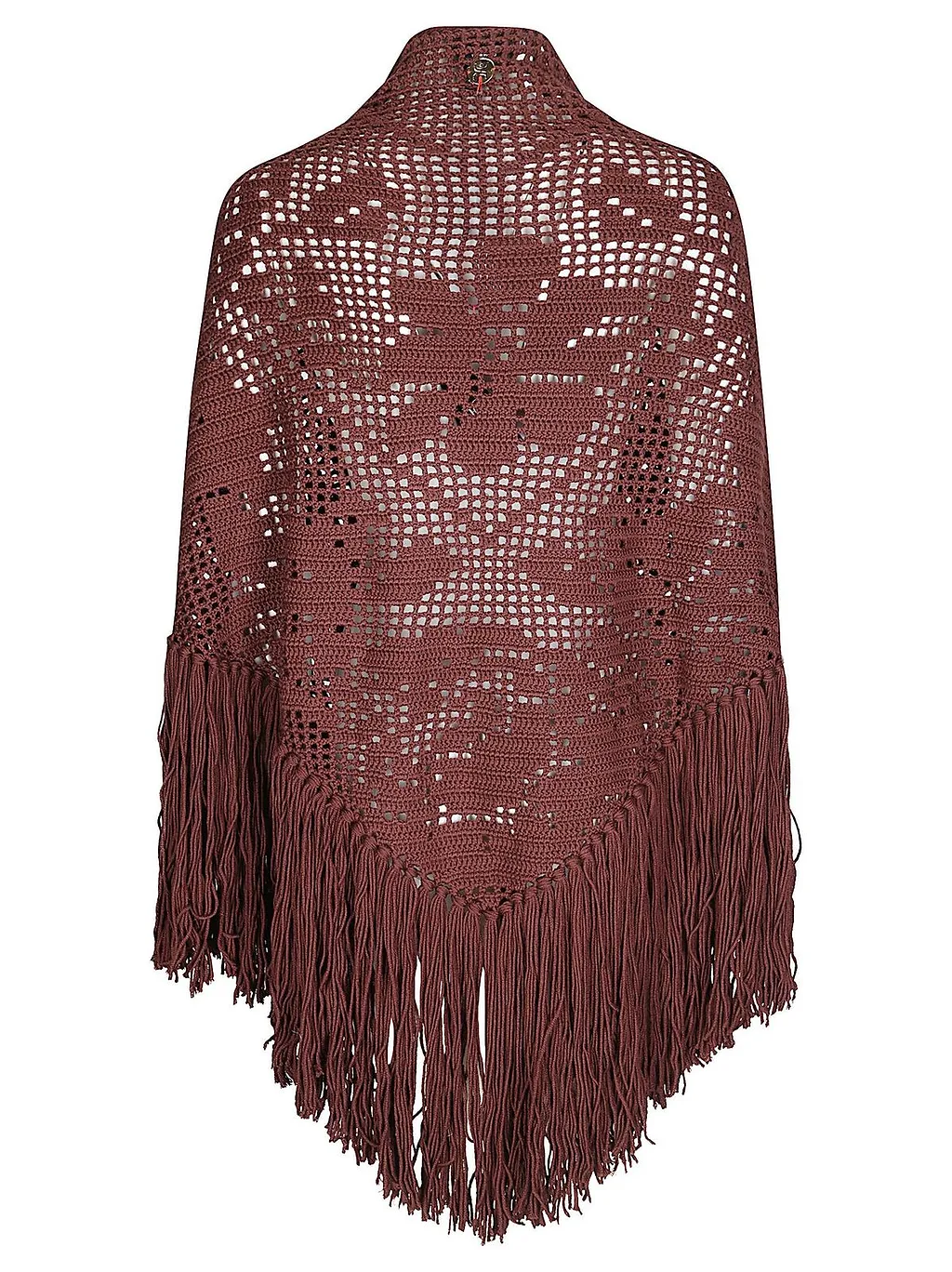 Peonia Crochet Fringe Shawl
