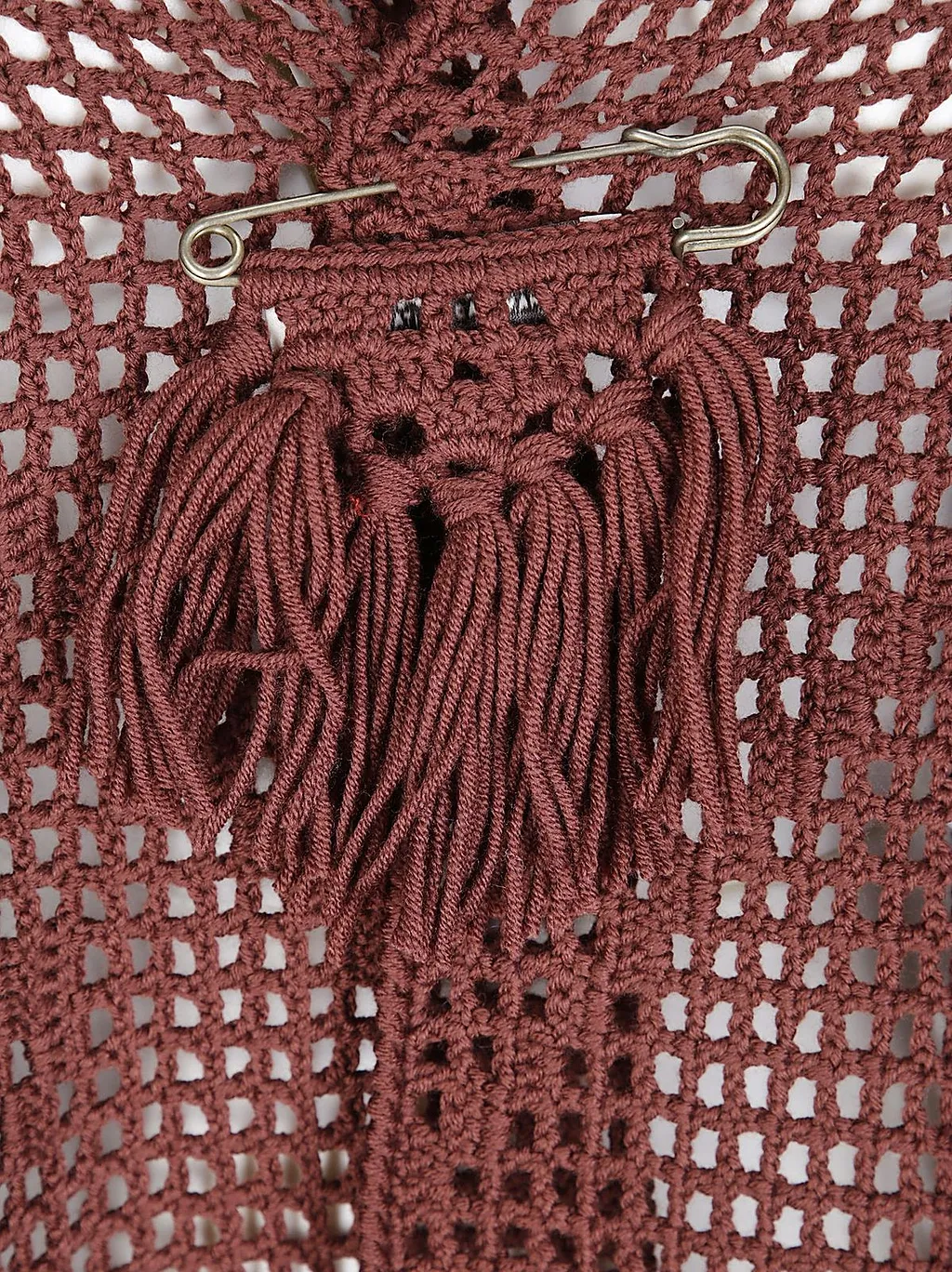 Peonia Crochet Fringe Shawl