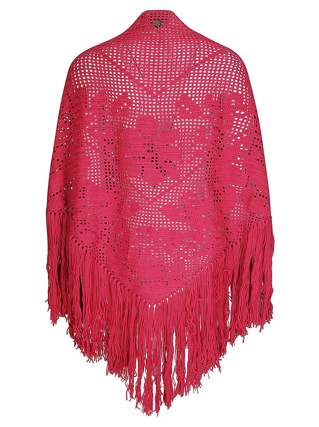 Peonia Crochet Fringed Shawl